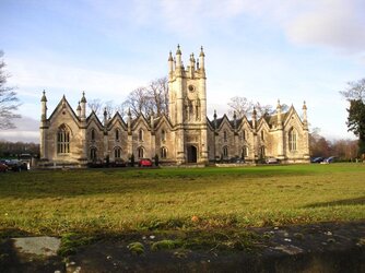 West Yorkshire Scenes. Aberford. Gascoigne Almshouses. 1.JPG