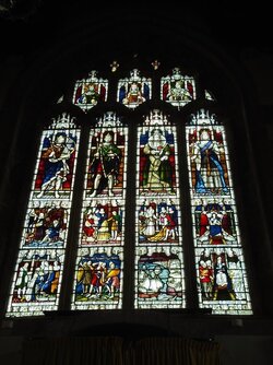 230408-3199 Wedmore-St Mary-nave W window-history of monarchy-Alfred to Victoria.JPG