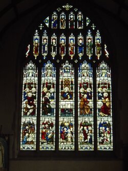 230408-3202 Wedmore-St Mary-chancel E window-last supper.JPG