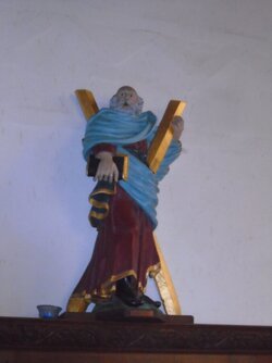 230529-4027 Cheddar St Andrew-S Andrew statue C16 continental design.JPG