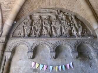 240729-7553 Malmesbury Abbey south porch Six apostles-left.JPG