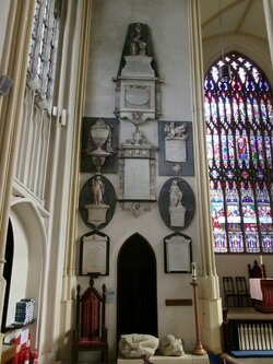 240809-7778 Tetbury St Mary the Virgin-N aisle end bas relief monuments.JPG