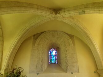 240818-8047  Elkstone St John the Evangelist chancel vault & E window.JPG